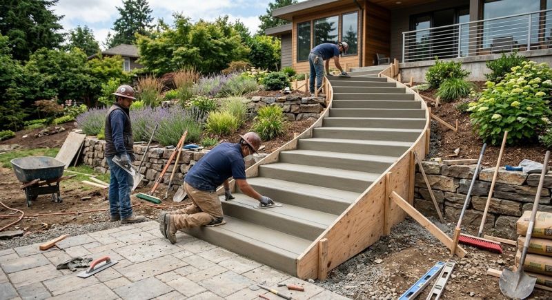 Cement Stairs Installation in Denver, CO
